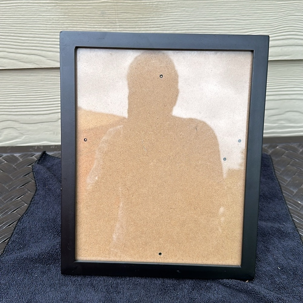 Thin Black 8x10 & 6x8” Photo or Document Frame with Easel back and Wall Hangable